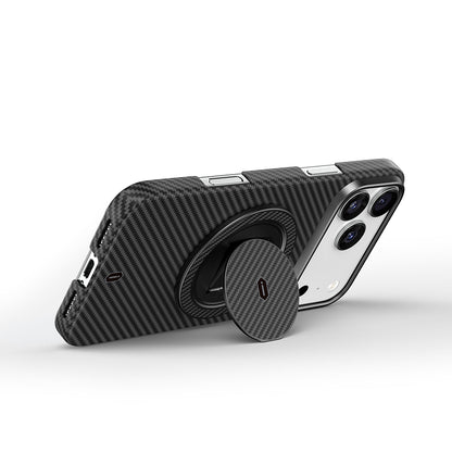 Wiwu Warriors Serisi Aramid Fiber 360 Derece Dönebilen Magnetik Ring Stand Telefon Tutucu Desert Titanyum