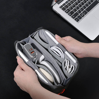 Wiwu Warriors Tech Pouch X Dupont Cordura 1000D Naylon Kumaş Macbook Aksesuar Çantası Siyah