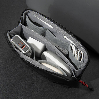 Wiwu Warriors Tech Pouch X Dupont Cordura 1000D Naylon Kumaş Macbook Aksesuar Çantası Siyah