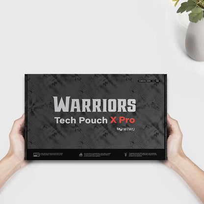 Wiwu Warriors Tech Pouch X Pro Dupont Cordura 1000D Naylon Kumaş Macbook Aksesuar Çantası Siyah
