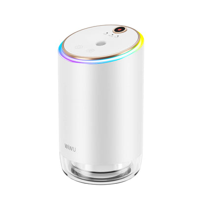 Wiwu Wi-AR003 Yıldızlı Ortam Aydınlatmalı RGB Işıklı Hava Nemlendirici ve Aromalı Araç Koku Difüzörü Beyaz