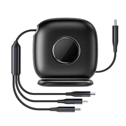 Wiwu Wi-C012 Masaüstü Düzenleyicili Type-C to C+L+M Hızlı Şarj Kablosu 1.2M Siyah