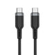 Wiwu Wi-C013 Platinum Serisi Type-C to Type-C Hızlı Şarj Özellikli Data ve Şarj Kablosu 60W 2M