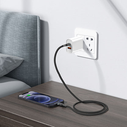 Wiwu Wİ-C017 Concise Serisi Type-C to Lightning PD Data Kablo 30W 1.2 Metre Gri