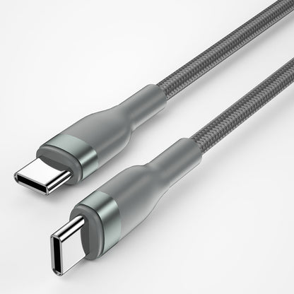 Wiwu Wİ-C017 Concise Serisi Type-C to Type-C PD Data Kablo 100W 1.2 Metre Gri