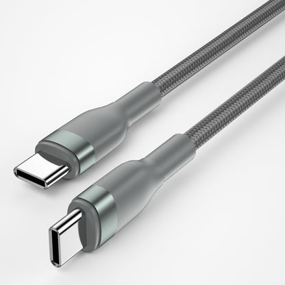Wiwu Wi-C017 Concise Serisi Type-C to Type-C PD Data Kablo 100W 2M Gri