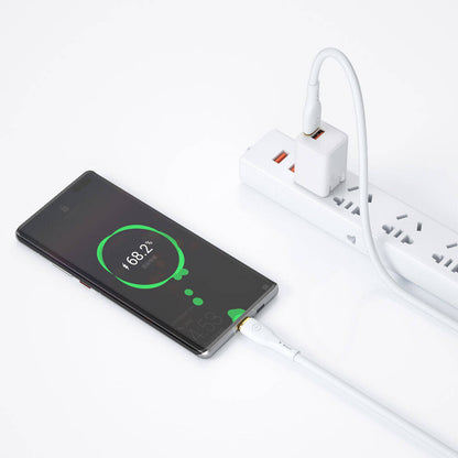 Wiwu Wi-C018 Vigor Serisi Type-C to Type-C PD Data Kablo 100W 1.2 Metre Beyaz