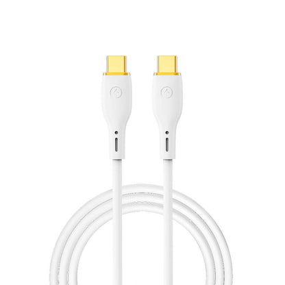 Wiwu Wi-C018 Vigor Serisi Type-C to Type-C PD Data Kablo 100W 1.2 Metre Beyaz