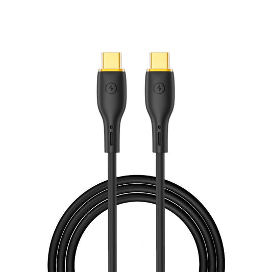 Wiwu Wi-C018 Vigor Serisi Type-C to Type-C PD Data Kablo 100W 1.2 Metre Siyah