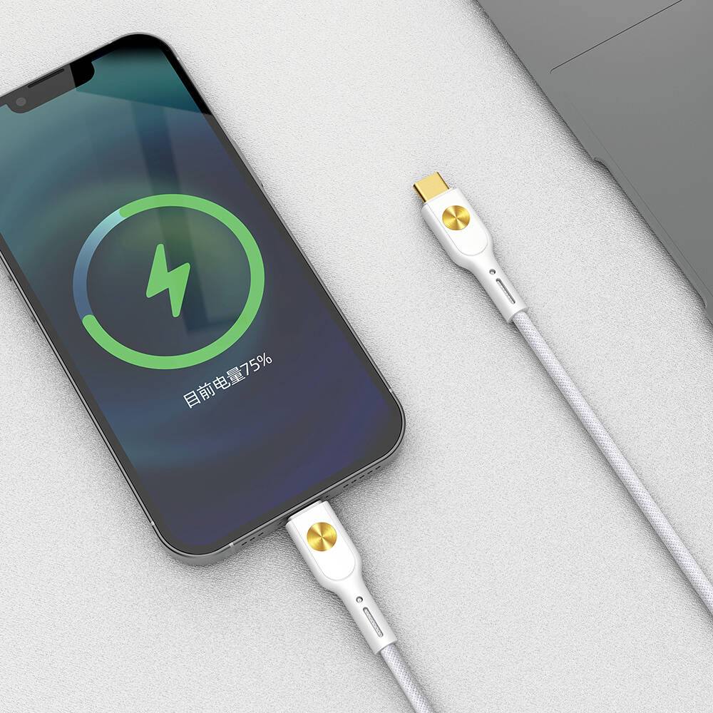 Wiwu Wi-C035 Type-C to Lightning PD Kablo 30W 120cm Beyaz