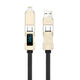 Wiwu Wi-C039 Titan Serisi 4in1 A+C to C+L LED Dijital Göstergeli Şarj ve Data Kablosu 15cm