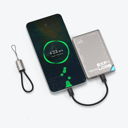 Wiwu Wi-C040 Concise Serisi Type-C to Type-C Hızlı Şarj Özellikli Data ve Şarj Kablosu 100W 15cm Siyah