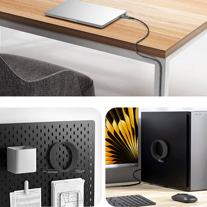 Wiwu Wi-C041 MagQ Çinko Alaşımlı Type-C to Lightning Hızlı Şarj Özellikli Data ve Şarj Kablosu 30W Siyah