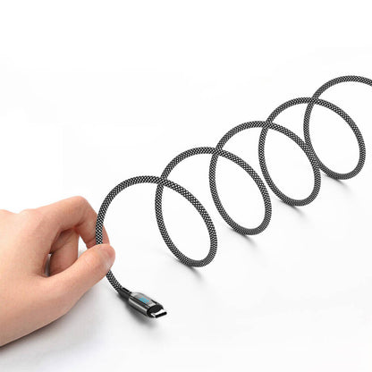 Wiwu Wi-C041 MagQ Çinko Alaşımlı Type-C to Type-C Hızlı Şarj Özellikli Data ve Şarj Kablosu 100W Siyah