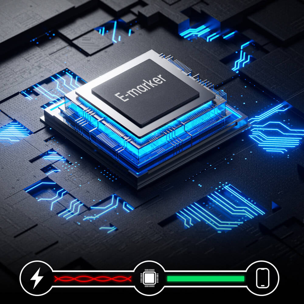 Wiwu Wi-C041 MagQ Çinko Alaşımlı Type-C to Type-C Hızlı Şarj Özellikli Data ve Şarj Kablosu 100W Siyah