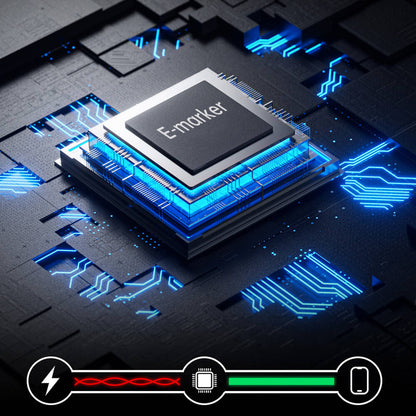 Wiwu Wi-C041 MagQ Çinko Alaşımlı Type-C to Type-C Hızlı Şarj Özellikli Data ve Şarj Kablosu 100W Siyah