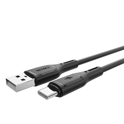 Wiwu Wi-C042E Starlink Serisi USB-A to Type-C Hızlı Şarj Özellikli Data ve Şarj Kablosu 2.4A 1M Siyah