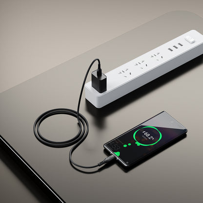 Wiwu Wi-C042E Starlink Serisi USB-A to Type-C Hızlı Şarj Özellikli Data ve Şarj Kablosu 2.4A 1M Siyah