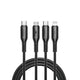 Wiwu Wi-C046E Starlink Serisi 3in1 USB-C to Lightning – Type-C – Micro Şarj ve Data Kablosu 60W 1.2M