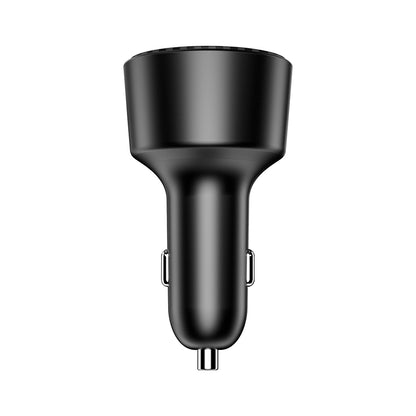 Wiwu Wi-CC026 Hızlı Şarj Özellikli PD Type-C + USB-A Portlu Aramid Fiber Araç Şarj Aleti 200W Siyah