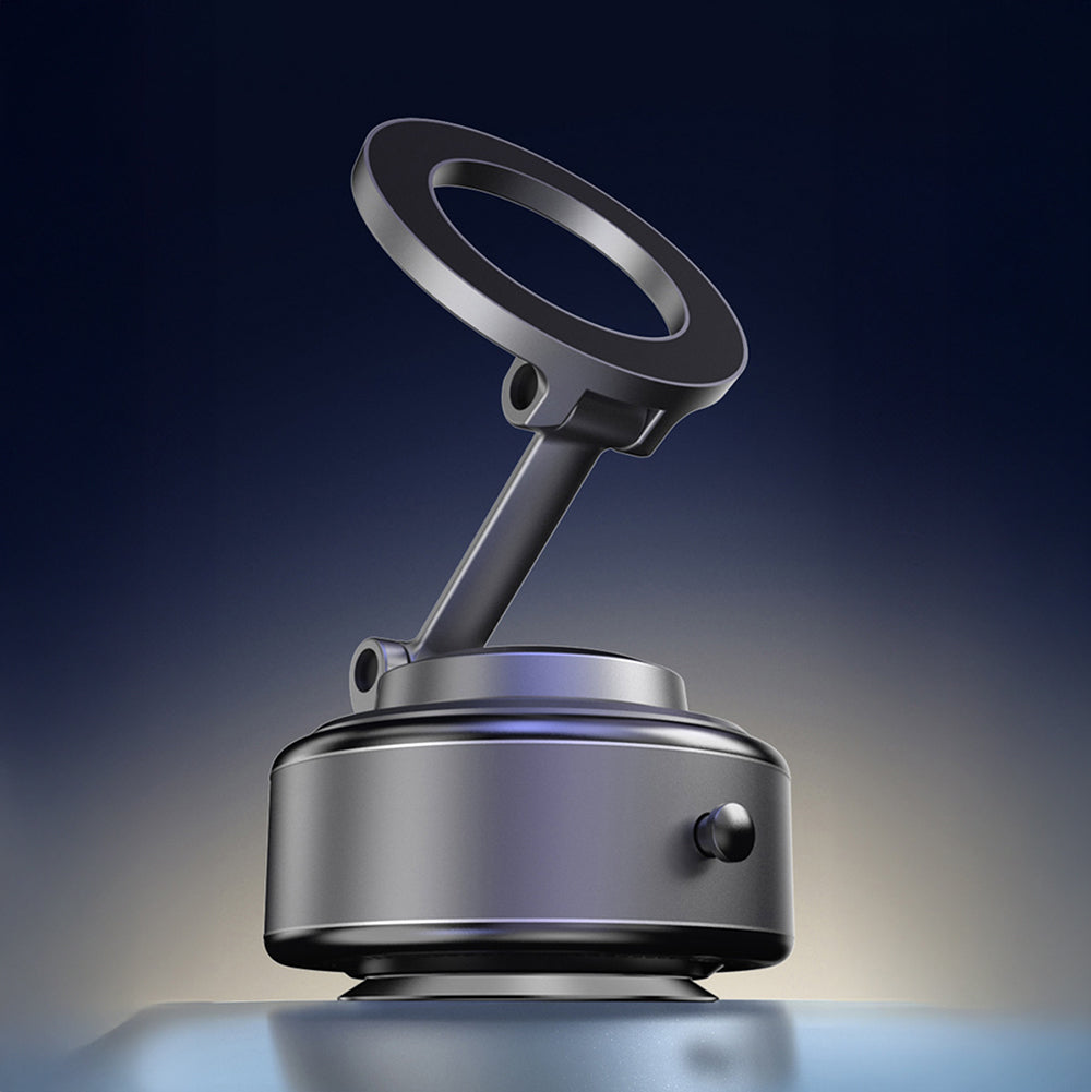 Wiwu Wi-CH056 Type-C Portlu Elektrikli Vakum Özellikli Magnetik Telefon Tutucu Siyah