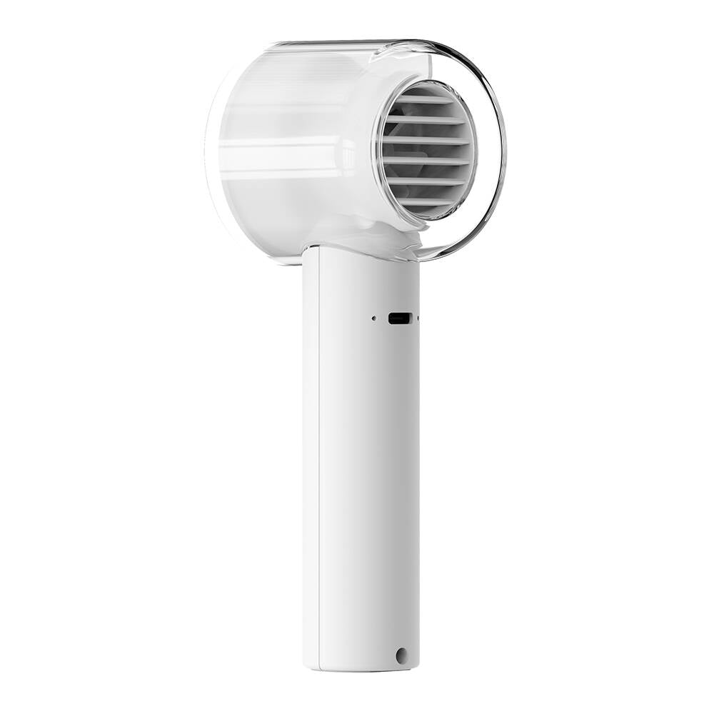 Wiwu Wi-FS010 Hurricane Serisi Bilek Askı İpli Dijital LED Göstergeli Portatif Soğutucu El Fanı Beyaz