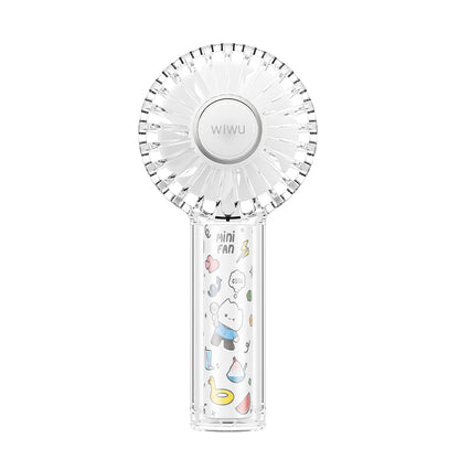 Wiwu Wi-FS012 RGB Işıklı 3 Kademeli Portatif Mini Soğutucu El Fanı Beyaz