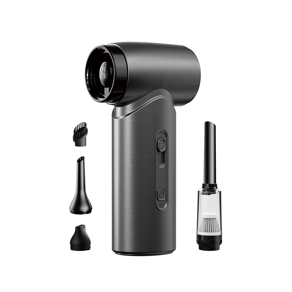 Wiwu Wi-FS015 Üfleme-Emme-Vakumlama ve Şişirme 5in1 Elektrikli Oto Araç Süpürgesi 50000PA Gri