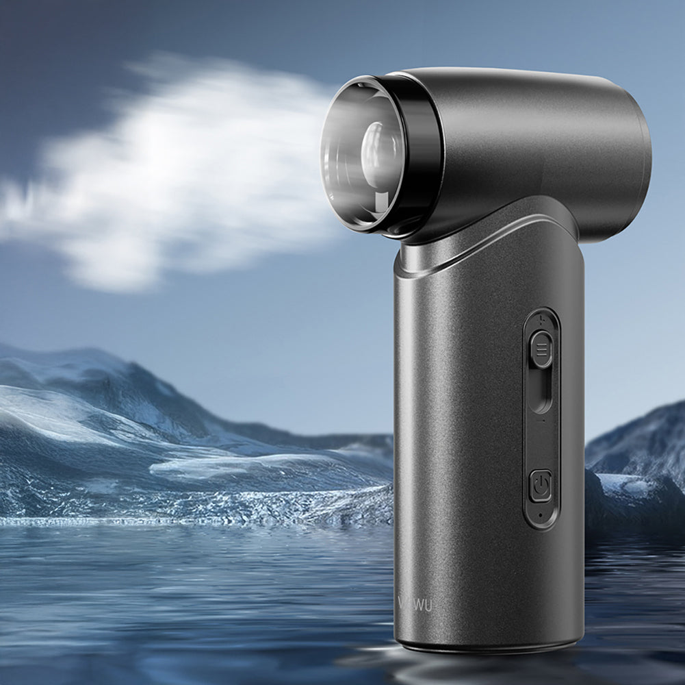 Wiwu Wi-FS015 Üfleme-Emme-Vakumlama ve Şişirme 5in1 Elektrikli Oto Araç Süpürgesi 50000PA Gri