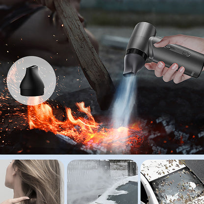 Wiwu Wi-FS015 Üfleme-Emme-Vakumlama ve Şişirme 5in1 Elektrikli Oto Araç Süpürgesi 50000PA Gri