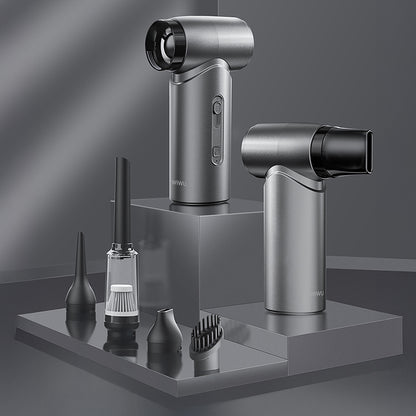 Wiwu Wi-FS015 Üfleme-Emme-Vakumlama ve Şişirme 5in1 Elektrikli Oto Araç Süpürgesi 50000PA Gri