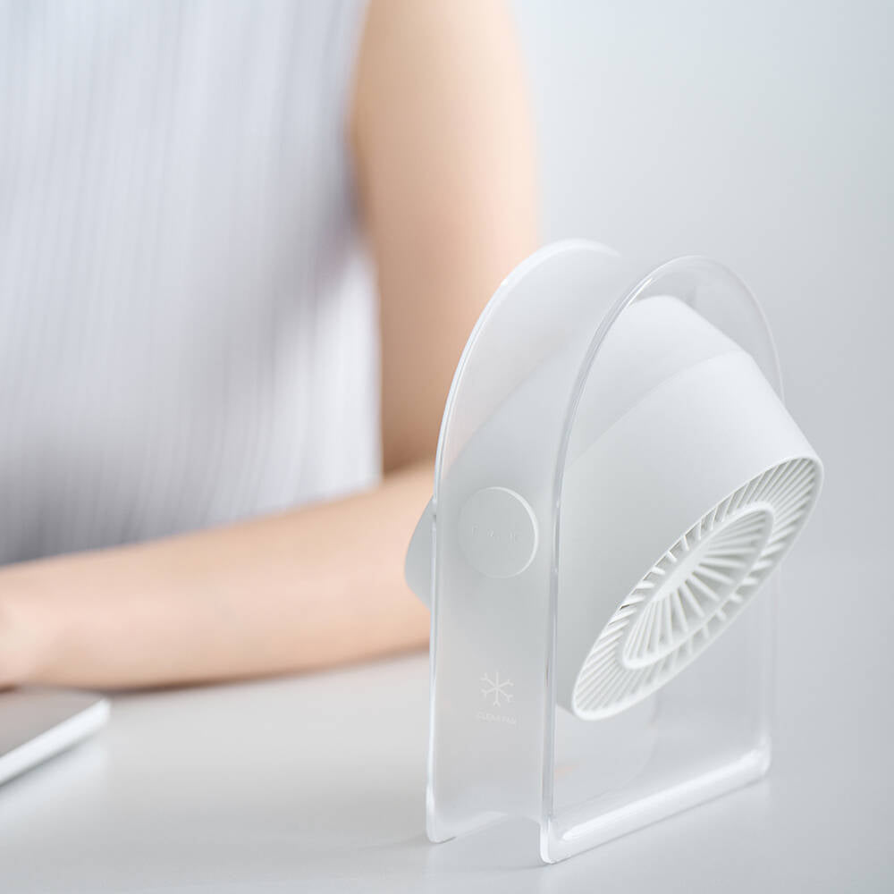 Wiwu Wi-FS07 Snow Serisi Soğutuculu Taşınabilir Standlı Turbo Masaüstü Fan Beyaz