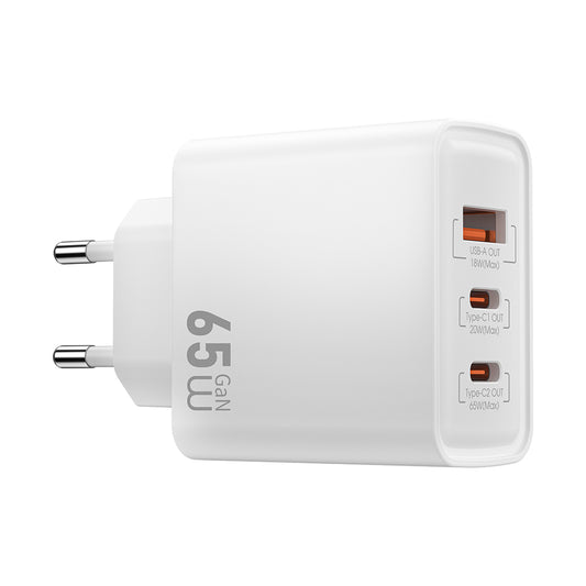 Wiwu Wi-G005 Essen Serisi GaN Tech PD Hızlı Şarj Özellikli Şarj Başlığı 65W