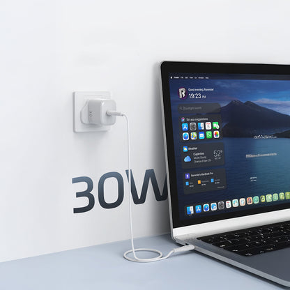 Wiwu Wi-G008 Essen Serisi GaN Tech PD Hızlı Şarj Özellikli Şarj Başlığı 30W Beyaz