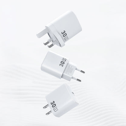 Wiwu Wi-G008 Essen Serisi GaN Tech PD Hızlı Şarj Özellikli Şarj Başlığı 30W Beyaz