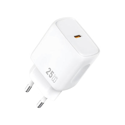 Wiwu Wi-G016 Essen Serisi GaN Tech PD Hızlı Şarj Özellikli Şarj Başlığı 25W Beyaz