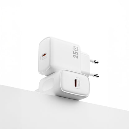 Wiwu Wi-G016 Essen Serisi GaN Tech PD Hızlı Şarj Özellikli Şarj Başlığı 25W Beyaz