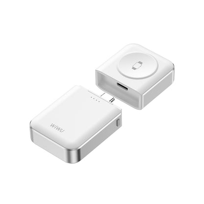 Wiwu Wi-M21 Elf Serisi 3in1 Mini Wireless Powerbank 1100mAh 3W Beyaz