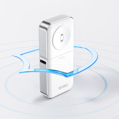 Wiwu Wi-M21 Elf Serisi 3in1 Mini Wireless Powerbank 1100mAh 3W Beyaz