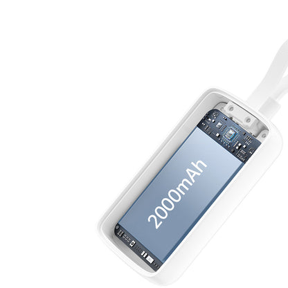 Wiwu Wi-M22 Ark Serisi 2in1 Akıllı Saat Mini Wireless Powerbank 2000mAh 2W Beyaz