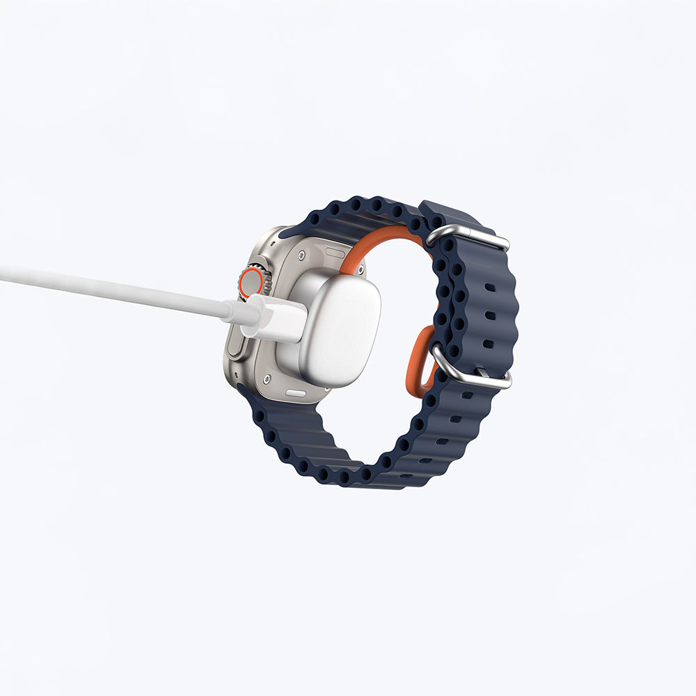 Wiwu Wi-M23 Akıllı Saat Taşınabilir Wireless Magnetik Şarj Aleti 2.5W Beyaz