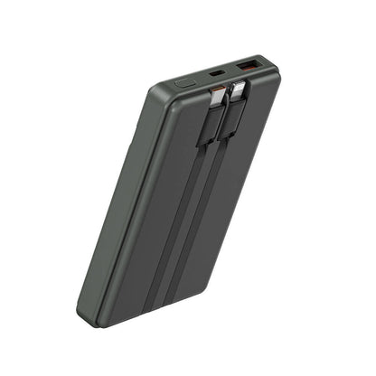 Wiwu Wi-P004 Trunk Serisi Type-C Lightning Çıkışlı Taşınabilir Powerbank PD 22.5W 10000mAh Gri