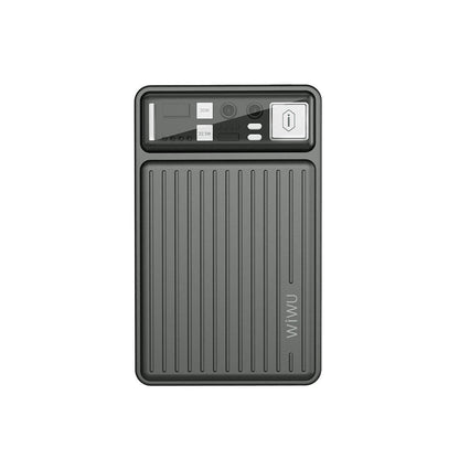 Wiwu Wi-P004 Trunk Serisi Type-C Lightning Çıkışlı Taşınabilir Powerbank PD 22.5W 10000mAh Gri