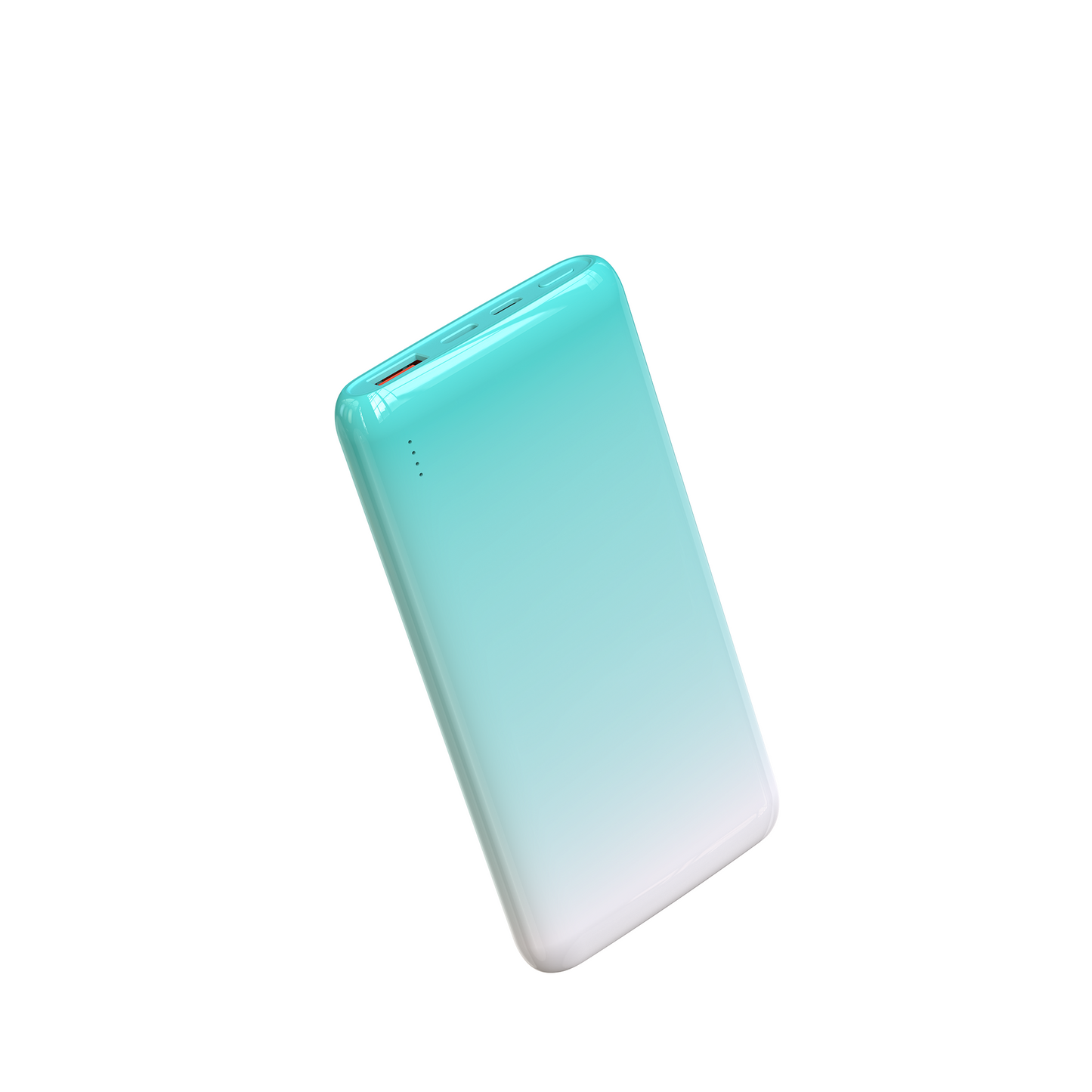 Wiwu Wi-P008 Rainbow LED Işıklı Göstergeli Renkli Taşınabilir Powerbank PD 22.5W 10000mAh Beyaz