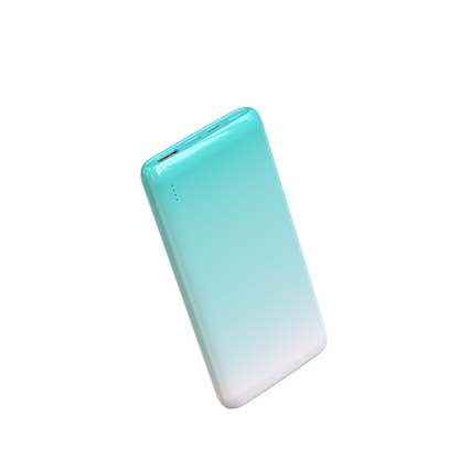 Wiwu Wi-P008 Rainbow LED Işıklı Göstergeli Renkli Taşınabilir Powerbank PD 22.5W 10000mAh Beyaz