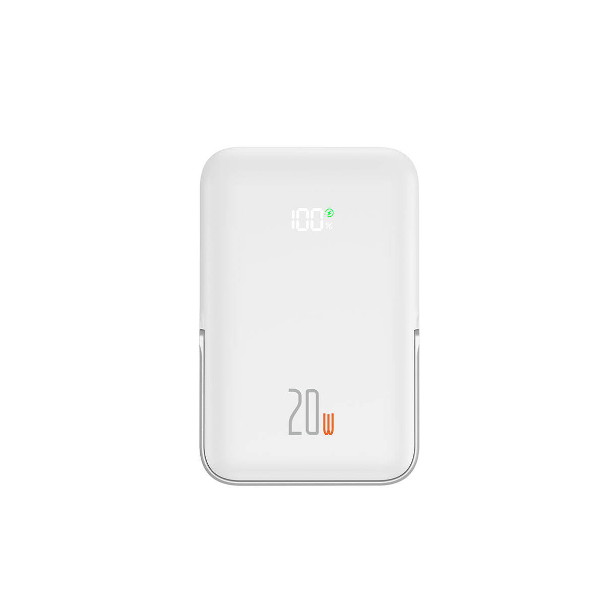 Wiwu Wi-P009 LED Ekranlı Standlı Kablosuz Şarj Özellikli Taşınabilir Powerbank 10000mAh 20W Siyah