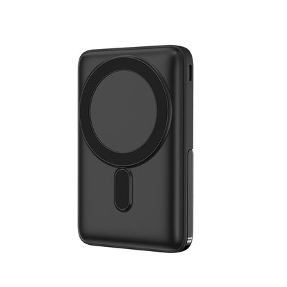 Wiwu Wi-P011 Gentleman Serisi LED Işık Göstergeli Standlı Kablosuz Powerbank 10.000mAh 15W Beyaz