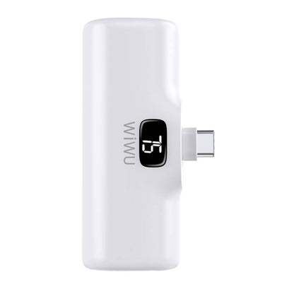 Wiwu Wi-P017 Capsule Serisi 2in1 Mini Taşınabilir Standlı Type-C Powerbank 5000mAh Beyaz