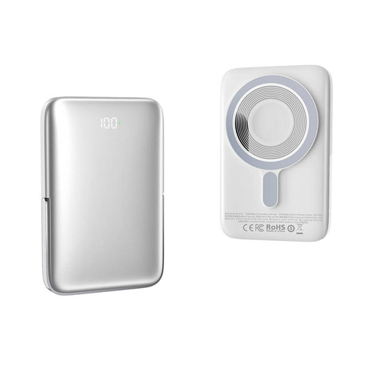 Wiwu Wi-P018 Elite Serisi Led Ekranlı M-safe Powerbank Wireless 15W 10000mAh Siyah