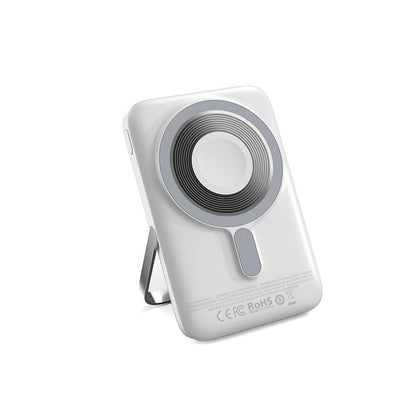 Wiwu Wi-P018 Elite Serisi Led Ekranlı M-safe Powerbank Wireless 15W 10000mAh Gri